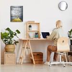 Motivational Wall Art: 7 Life Rules Canvas