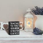 Inspirational Wood Box Sign for Home Office Decor