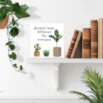 Motivational Wood Block Sign for Growth Mindset