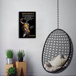 Kobe Bryant Mamba Mentality Inspirational Canvas Art