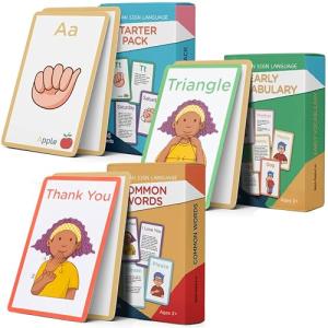 Hubble Bubble ASL Flash Cards for Kids