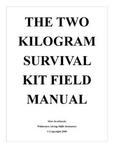 Two Kilogram Survival Kit Guide