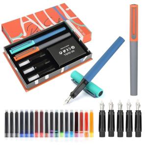 Calligraphy Fountain Pen Set with 5 Nibs