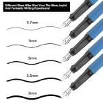 Calligraphy Fountain Pen Set with 5 Nibs