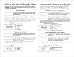 Calligraphy Paper Pad with 50 Sheets