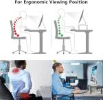 Adjustable Dual Monitor Stand and Desk Organizer