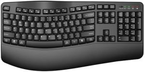 QUASIO Ergonomic Wireless Keyboard with Wrist Support