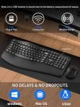 Ergonomic Wireless Keyboard and Mouse Comboใน