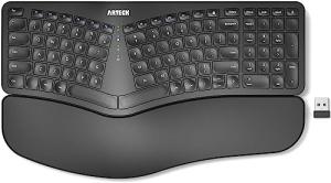Arteck Wireless Ergonomic Split Keyboard with Wrist Rest