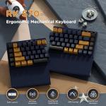 RK Royal Kludge RKS70 Wireless Ergonomic Split Keyboard