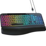 VEILZOR Ergonomic Backlit Keyboard with Wrist Rest
