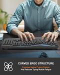 Ergonomic Wireless Keyboard for Comfort and Support