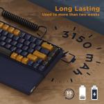RK Royal Kludge RKS70 Wireless Ergonomic Split Keyboard