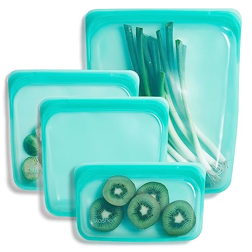 Aqua Stasher Silicone Reusable Storage Bags 4-Pack
