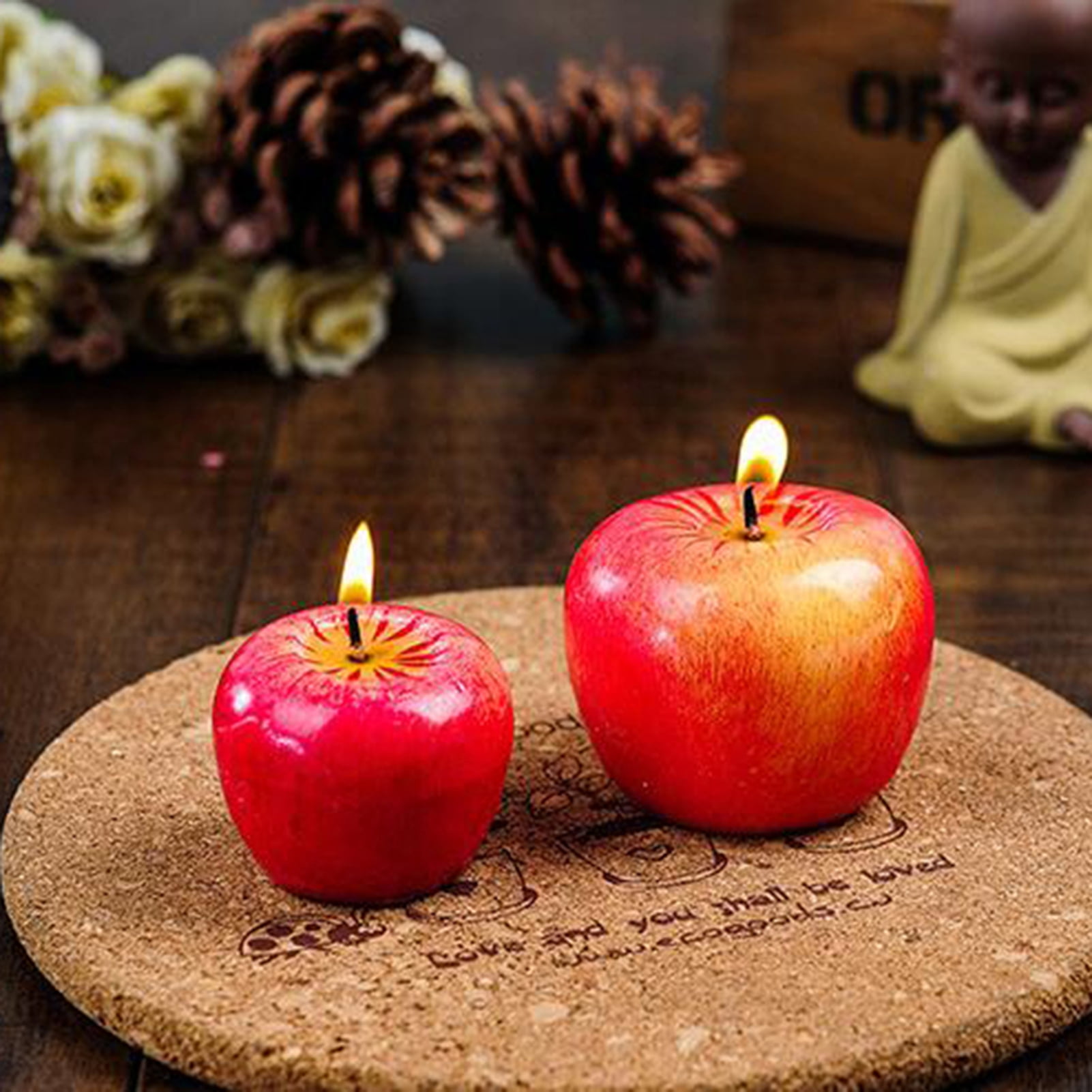 Auspicious Eco-Friendly Fruit Candle for Air Purification