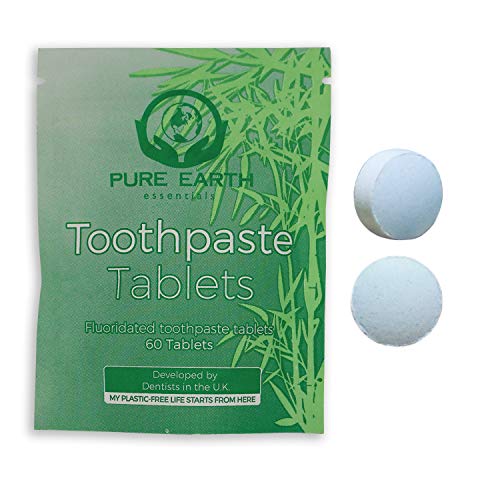 Eco-Friendly Fluoride Toothpaste Tablets - 60 Count