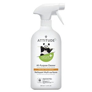 ATTITUDE All Purpose Cleaner, EWG Verified Multi-Surface Products, Vegan, Naturally Derived Multipurpose Cleaning Spray, Citrus Zest, 27.1 Fl Oz