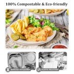 Compostable 250-Count Sugarcane Paper Plate Set