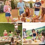 Eco-Friendly 250Pcs Disposable Paper Plates & Cutlery