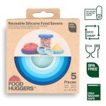 Eco-Friendly Silicone Food Savers - 5 Pack