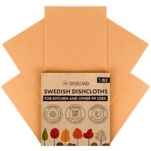 5 Pack Eco-Friendly Swedish Dishcloths – Biodegradable