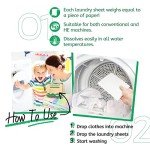 Eco-Friendly Unscented Laundry Detergent Sheets - 160 Loads