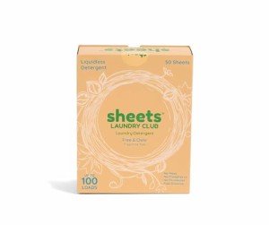 Eco-Friendly Laundry Detergent Sheets - 50 Loads