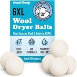Eco-Friendly XL Wool Dryer Balls - 6-Pack