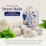 Eco-Friendly Wool Dryer Balls - Natural Fabric Softener