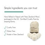 Eco-Friendly Wool Dryer Balls - Set of 6