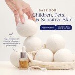 Eco-Friendly Wool Dryer Balls - Natural Fabric Softener