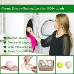 XL Wool Dryer Balls 6 Pack - Eco-Friendly Softener