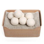 XL Wool Dryer Balls 6 Pack - Eco-Friendly Softener