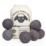 XL Dark Grey Wool Dryer Balls - 6-Pack