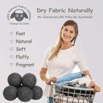 XL Dark Grey Wool Dryer Balls - 6-Pack