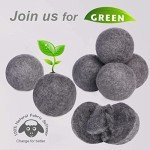 XL Dark Grey Wool Dryer Balls - 6-Pack