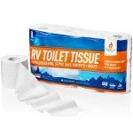 Biodegradable RV Toilet Paper – 8 Fast-Dissolve Rolls