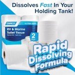 Eco-Friendly Biodegradable RV Toilet Tissue - 4 Rolls