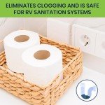 Eco-Friendly Biodegradable RV Toilet Paper - 8 Rolls