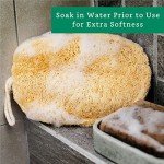4 Pack Organic Loofah Exfoliating Sponges