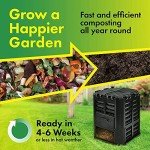 Recycled Plastic 95-Gallon Garden Composter Bin