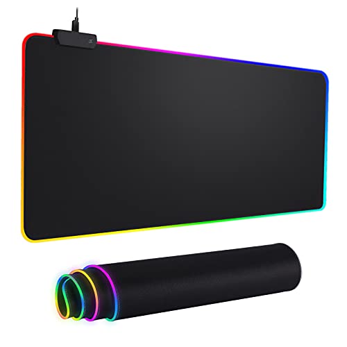 Large RGB LED Gaming Mouse Pad