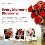 Luxury Red Carnation Bouquet with Belgian Chocolates