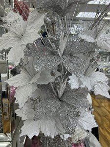 Silver Crushed Diamond Flower Vase Ornament