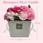 Pink Rose & Carnation Soap Flower Bouquet