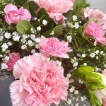 Beautiful Pink Flower Bouquet - Carnations & Freesias