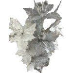 Sparkling Silver Vase Decor with Crushed Diamonds