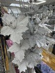 Sparkling Silver Vase Decor with Crushed Diamonds