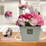 Pink Rose & Carnation Soap Flower Bouquet