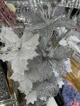 Sparkling Silver Vase Decor with Crushed Diamonds